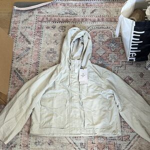 Lululemon Athletica Off-White Hooded Jacket